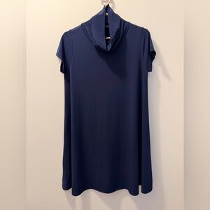 Navy Blue Cowl Neck Dress/Tunic